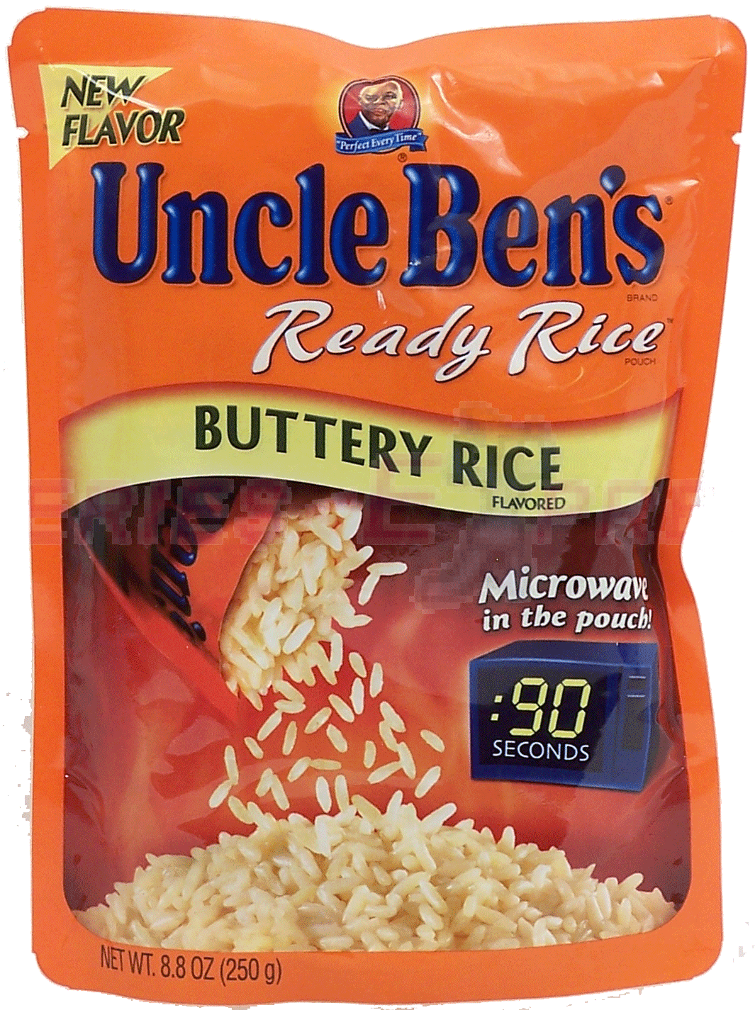 Uncle Ben's Ready Rice buttery rice flavored, microwave in the pouch Full-Size Picture